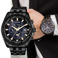 【CITIZEN 星辰】GENTS系列 廣告款 光動能電波腕錶-44mm(AT9039-51L)