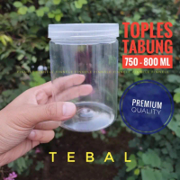 Stok Terbatas - Isi 12 Pcs Toples Tabung Silinder 8 ml / Toples Plastik 75 - 8 ml / Toples Kue Kerin