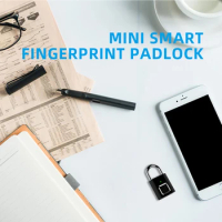 Smart USB Fingerprint Lock Rechargeable Keyless Fingerprint Door Lock Quick Unlock Zinc Alloy Metal Chip Padlock