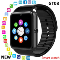 new GT08 Smart Watch With Camera SIM TF Card Wristwatch Smart Electronics Smartwatch For Xiaomi Huawei Android PK X7 i8Pro T500