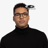 【Oakley】奧克利 PITCHMAN R A 亞洲版 時尚圓框光學眼鏡 薄鋼鏡臂 OX8105F 01 霧黑公司貨