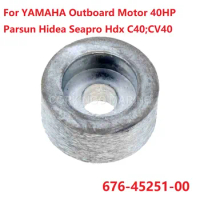 2Pcs Zinc Anode 676-45251-00 For YAMAHA Outboard Motor 40HP Parsun Hidea Seapro