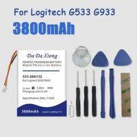 DaDaXiong 3800mAh Battery 533-000132 for Logitech G533 G933 G933S LogitechG533 LogitechG933 LogitechG933S