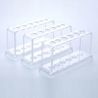 High-quality Plastic Test Tube Rack 6 Holes Clear Test Tube Holder Burette Support