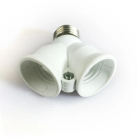 Đế Đèn LED, Ổ Cắm Đèn LED Vít E27, Bộ Chuyển Đổi Bộ Chia E27 Sang 2-E27, Giá Đỡ Đèn, Giá Đỡ Bóng Đèn