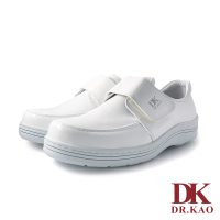 【DK 高博士】舒適 厚底 魔鬼氈 護士 空氣鞋 男款 88-0753-50 白色