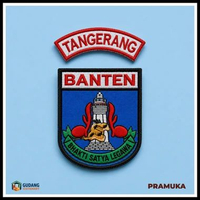 Emblem Badge Kwartir BANTEN | Badge Lokasi Kwarda Tangerang | Atribut Pramuka Tangerang