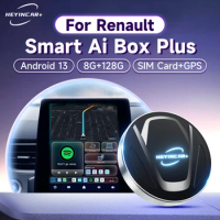 HEYINCAR Android 13 Tv box Carplay Android Auto Wireless Adapter For Renault Arkana Captur Clio MEGANE AUSTRAL ZOE E-Tech Ai Box