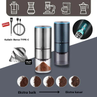 Pengisar Kopi Automatik Elektrik, Mudah Alih, dengan Burr Keluli Tahan Karat dan Burr Seramik Kitche