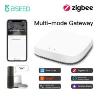 BSEED Tuya Zigbee Smart Gateway Hub Wireless Home Bridge Wifi Switch Remote Controller Work With Smart Life Alexa Google Home
