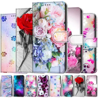 Flip Stand Case For Xiaomi Redmi 12 Wallet Book Cover on For Xiomi Xiaomi Redmi 12 5G Phone Case Redmi12 12C Fashion Women Funda