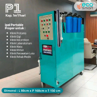 IPAL PORTABLE, IPAL MINI, IPAL KLINIK KHITAN/SUNAT, KAPASITAS 1M3/Hari Type P1 IPAL
