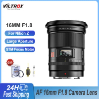 Viltrox 16mm F1.8 Large Aperture Lens Autofocus APS-C SMT Focus Moto for Nikon Z Zfc Z30 Z50 Z5 Z6 Z6II Z7 Z7II zf mount Cameras