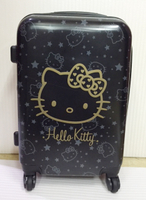【震撼精品百貨】Hello Kitty 凱蒂貓~硬殼行李箱/旅行箱『黑色底金色KITTY圖案』