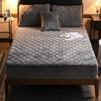 冬季保暖加厚水晶絨單件雙人床包不含枕套150*200cm(2色可選)