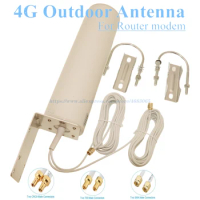 4G LTE WiFi Antennas Outdoor Barrel Antenna Waterproof SMA CRC9 TS9 Omni antenne High Gain 698-2700MHz for Huawei Router Modem