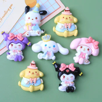 Sanrio Anime Fridge Magnet Kawaii Hello Kitty Cinnamoroll My Melody Toys Figures Refrigerator Sticker Accessories Souvenir Gift