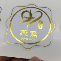 Custom made paper sticker / gold sticker /sticker /gold stamping sticker/clear transparent sticker