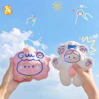 Cartoon Plush Bear Hot Water Bottle Water Filling Teddy Velvet Small Portable Student Hand Warmer Cute Warm Water Bag