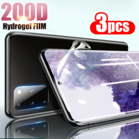 200D Hydrogel Film For Samsung Galaxy S10E S9 S10 S20 S8 Plus Ultra Screen Protector For Samsung Note 8 9 10Pro Full Cover Glue