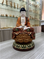 小葉黃楊木雕大日如來佛祖佛像供奉阿彌陀佛汽車擺件客廳裝飾禮品