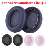 1 Pair Ear Pads For Anker Soundcore Life Q30 Replacement Headset Soft Memory Foam Cushion Earmuffs For Anker Soundcore Life Q30