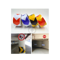 Roadstar 5cmX50m Arrow Safety Warning Conspicuity Reflective Tape Marking Film Sticker for Fairways Truck Motorcycle Bicycles