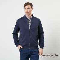 Pierre Cardin皮爾卡登 男款 棒球領針織布薄夾克外套-丈青(5205665-38)