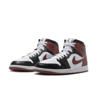【NIKE 耐吉】休閒鞋 男鞋 運動鞋 AJ 喬丹 AIR JORDAN 1 MID SE 白棕黑 HF3216-102(2B3597)