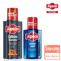【Alpecin】咖啡因洗髮露 250ml 一般型C1+咖啡因頭髮液200ml