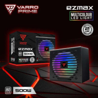 Power Supply Varro Ezmax 500W Rgb 80+ Pasti Ori