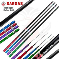Joran Tegek Kaku Ruas Panjang Carbon Ujung Solid Galatama Action 8H 86 Cm Sargas Fukushima Hijau,210