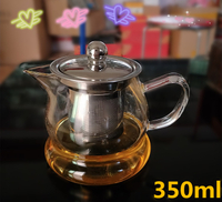 加厚耐熱玻璃小泡茶壺不銹鋼過濾內膽紅茶泡茶器普洱茶具茶杯