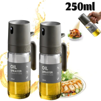 Kitchen Glass Oil Sprayer Bottle Olive Oil Sprayer Mister Spray Oil Dispenser Oil Jar Cruet BBQ Baking Picnic Kitchen Tool