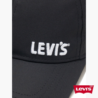 Levis Gold Tab金標系列 男女同款 可調式插釦棒球帽 / 精工立體刺繡Logo 黑瑪瑙