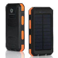 Solar Power Bank 8000mAh Portable Charging Powerbank External Battery Charger Powerbank 8000 mAh for Xiaomi Mi 9 iPhone 12 Pro