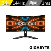 【GIGABYTE 技嘉】G34WQC A 34型 Adaptive-Sync 2K曲面電競螢幕(VA/144Hz)