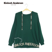 【Kinloch Anderson】小熊字母針織連帽長袖上衣 金安德森女裝(KA0979021)