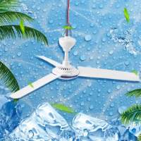 Portable Ceiling Fan Mini Tent Fans for Camping Outdoor Hanging Gazebo Tent