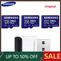 Samsung Pro Plus 4K Memory Card+USB 3.0 Reader 128GB 256GB 512GB V30 High Speed Class 10 TF Card A2 UHS-I U3Micro SD Card Phone
