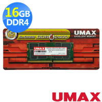 UMAX DDR4-2400 16GB 筆電型記憶體