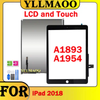 LCD Or Touch For iPad 6 6th Gen 2018 A1893 A1954 Touch Screen Digitizer Panel LCD Display Screen For ipad 9.7 2018 Glass Replace