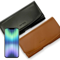 【CityBoss】for iPhone15 ProMax/15Plus/iPhone 14 ProMax/14Plus 頂級植鞣牛皮腰掛皮套