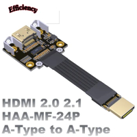 ADT HDMI2.0 2.1 male to female built-in flat thin video extension cable supports 2K/240Hz 4K/144