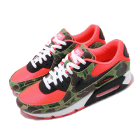 【NIKE 耐吉】休閒鞋 Air Max 90 Reverse Duck Camp 男鞋 女鞋 反轉迷彩 獵鴨 紅 綠(CW6024-600)