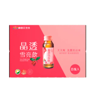 【葡萄王】晶透雪亮飲60ml*8瓶(乳酸菌 賽洛美 熊果素 GABA 甘氨酸亞鐵 德國水解膠原蛋白)