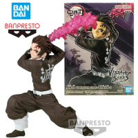 Bandai Namco Banpresto Vibration Stars Tanjiro Kamado 2 Demon Slayer 13Cm Anime Original Action Figure Model Toy Gift Collection
