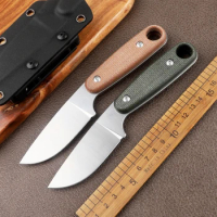 Military Fixed Knife CSGO Self-defense 14c28n Steel Outdoor Camping Expedition Sharp Hunting tactics EDC Tool Straight Knife