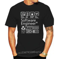 New Software Engineer Programming T-Shirt Men Eat Sleep Code Repeat Programmer Developer Awesome Tops T Shirt Camisas