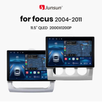 Junsun X7 PRO 11.5“ 2K AI Voice Wireless CarPlay Android Auto Car Radio for ford focus 2 3 Mk2 Mk3 2004-2011Multimedia autoradio